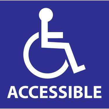 ZING Handicap Window Decal, 6X6, 2/PK- Model 2715
